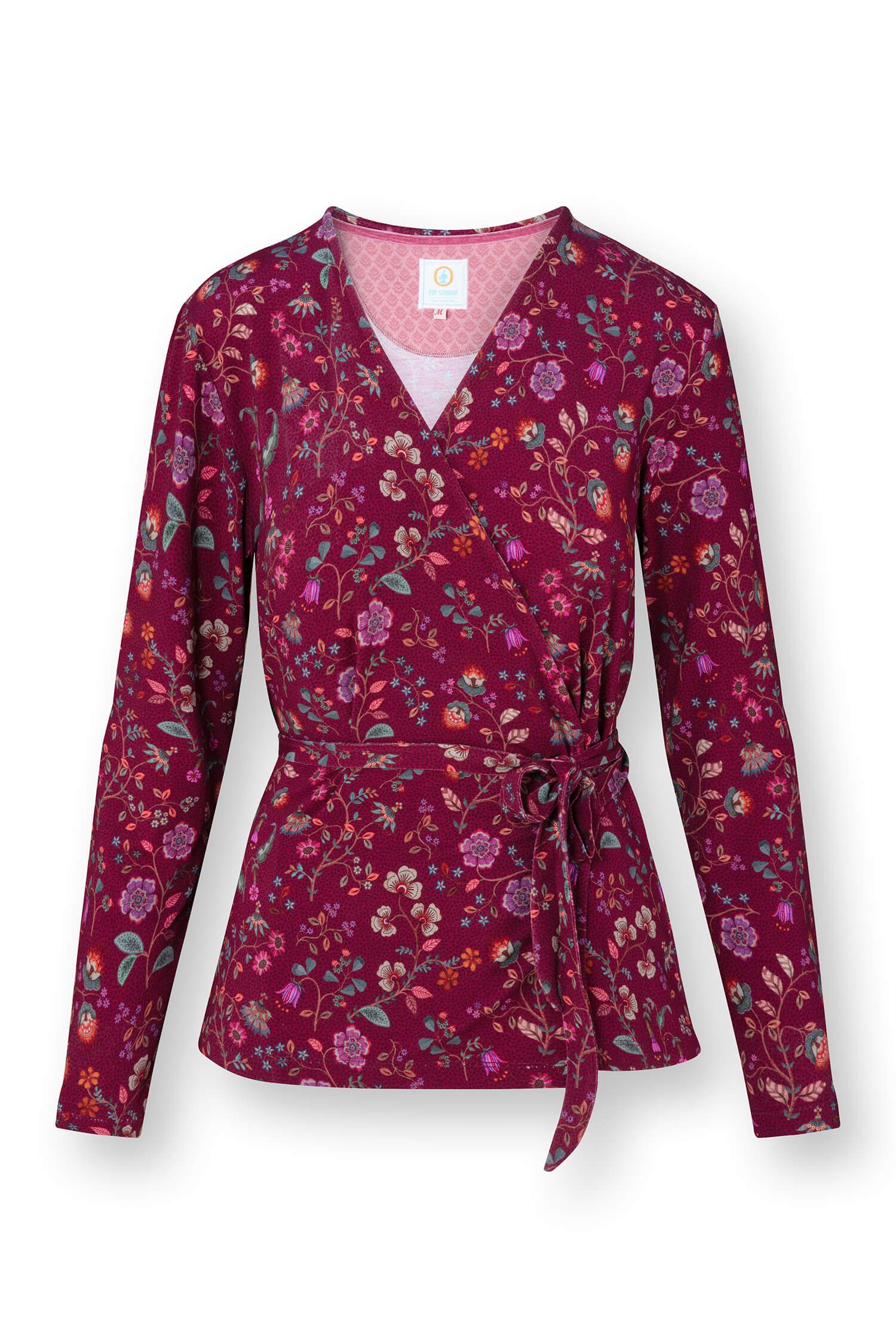 Teagan Cardigan Langen Ärmeln Flora Bangalore Dunkelrosa