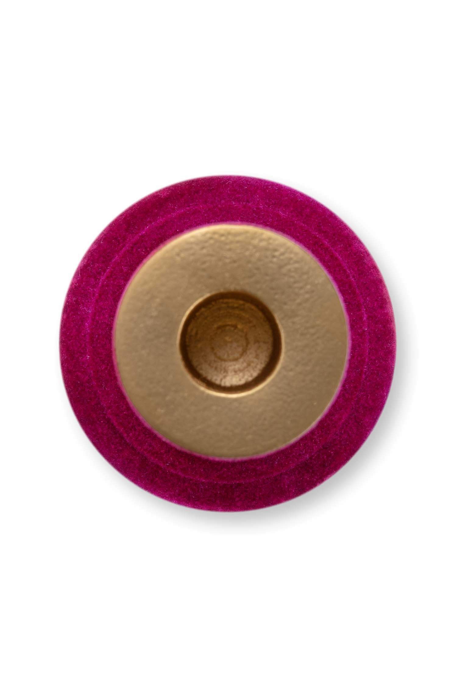 Kerzenhalter Samt Rosa 27cm