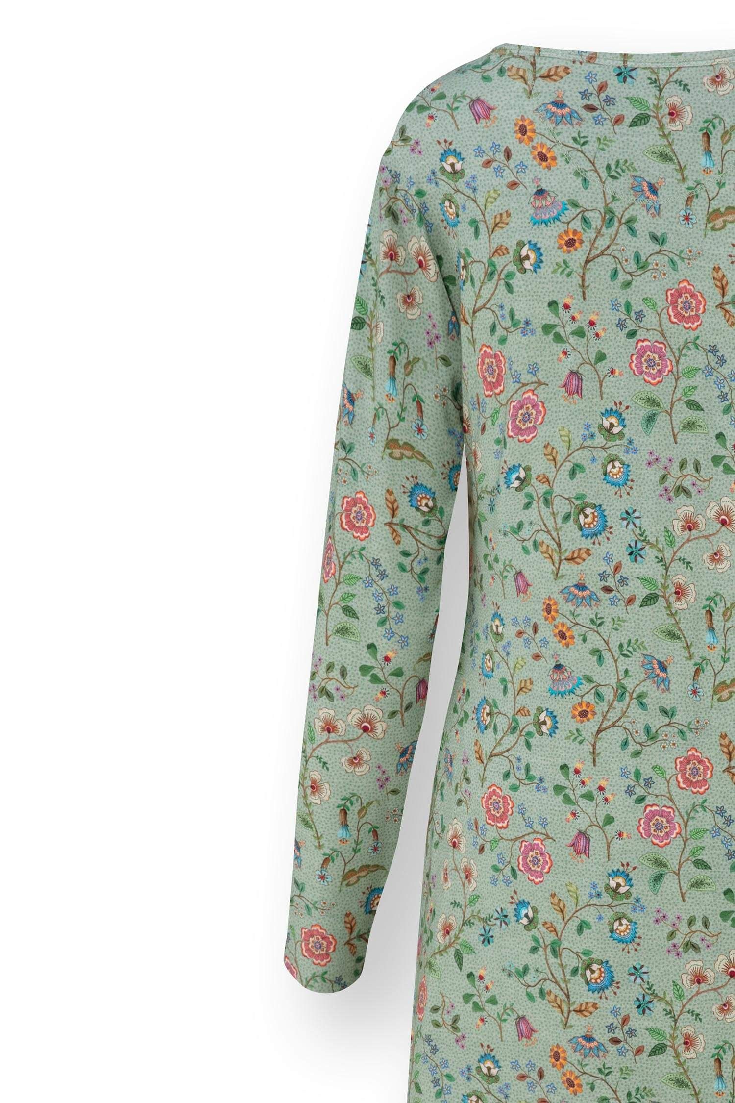 Desiree Chemise de Nuit à Manches Longues Flora Bangalore Vert
