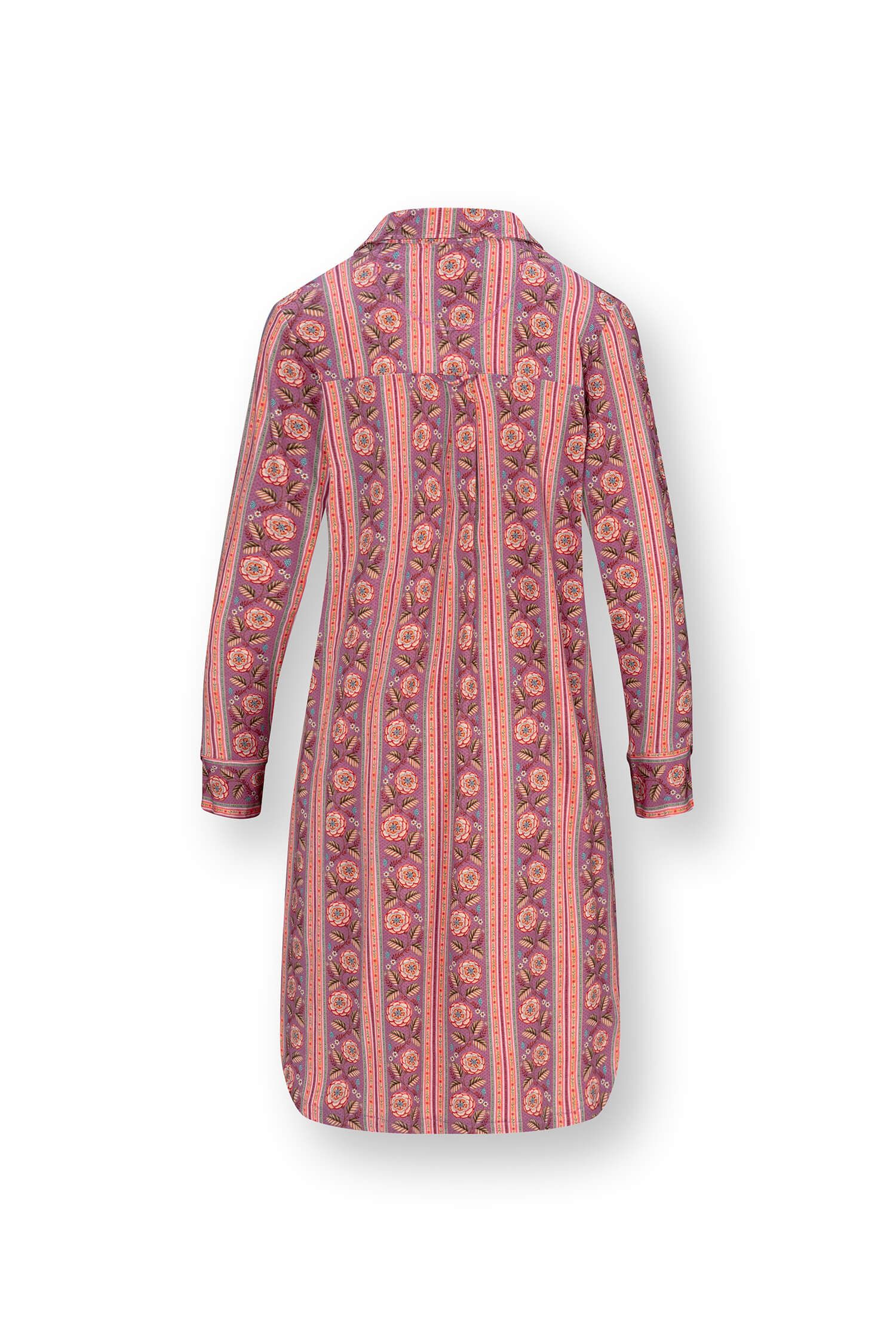Daaltje Nachthemd Lange Mouw Rosa Rani Roze