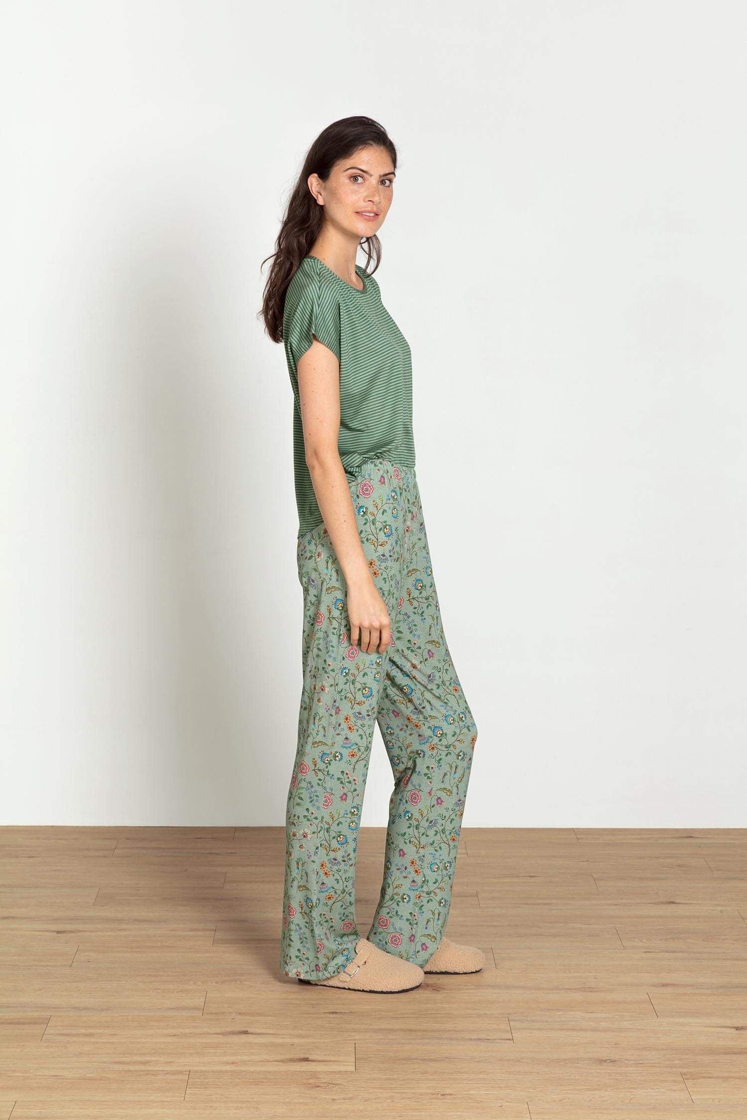 Blake Lange Hose Flora Bangalore Grün