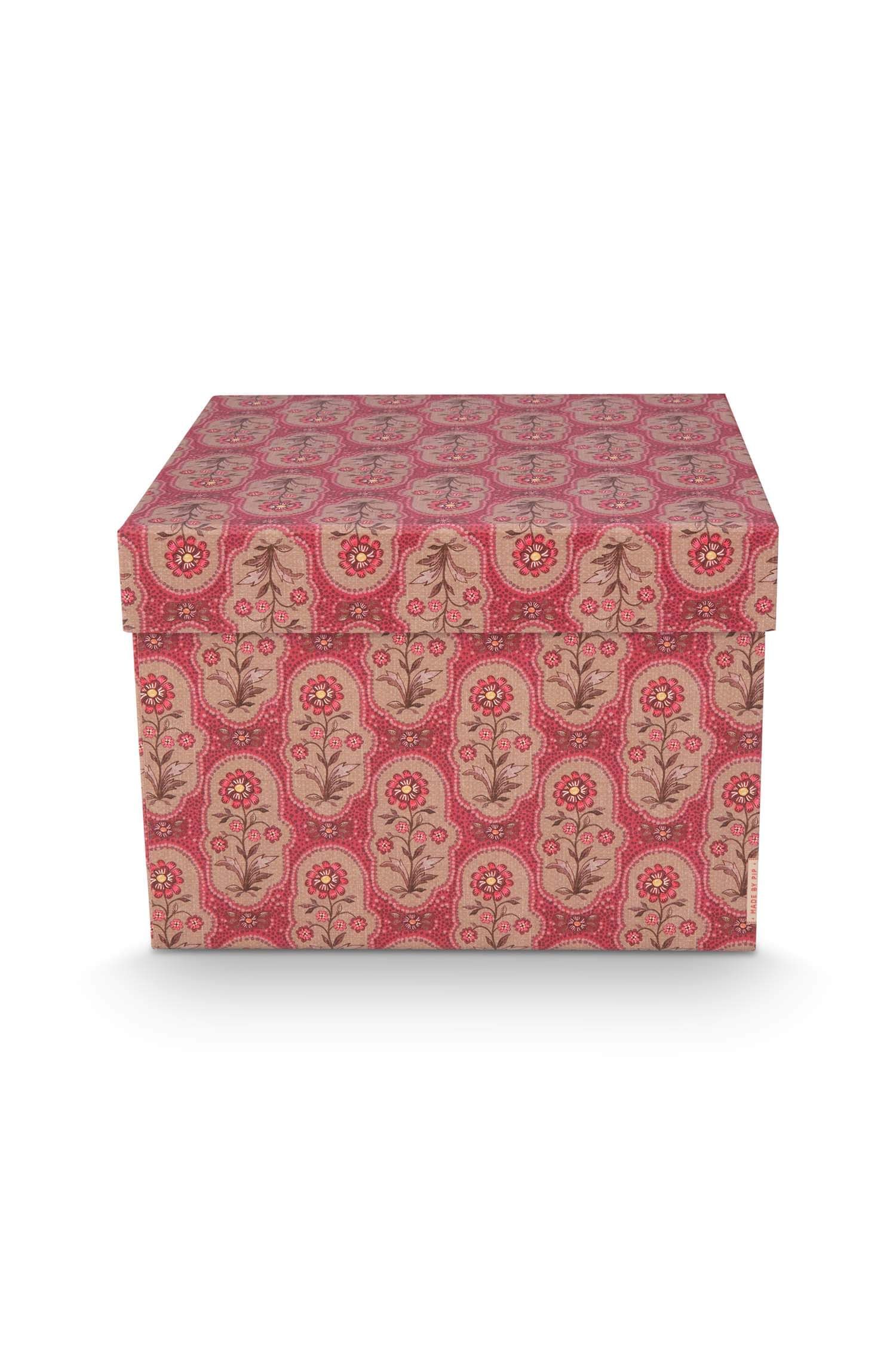 Set/2 Schachtel Quadrat Blooming Tales Rot