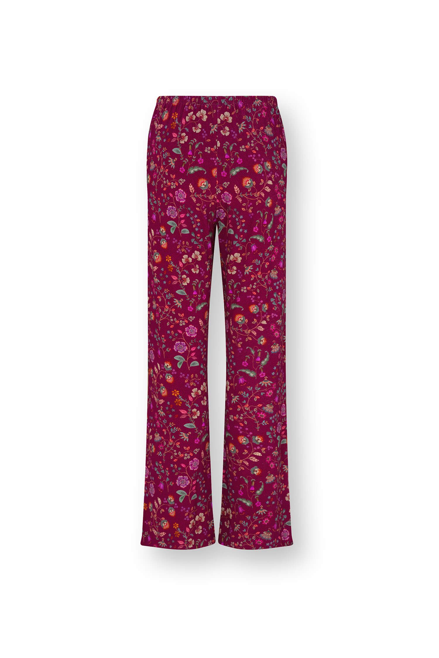 Blake Lange Hose Flora Bangalore Dunkelrosa