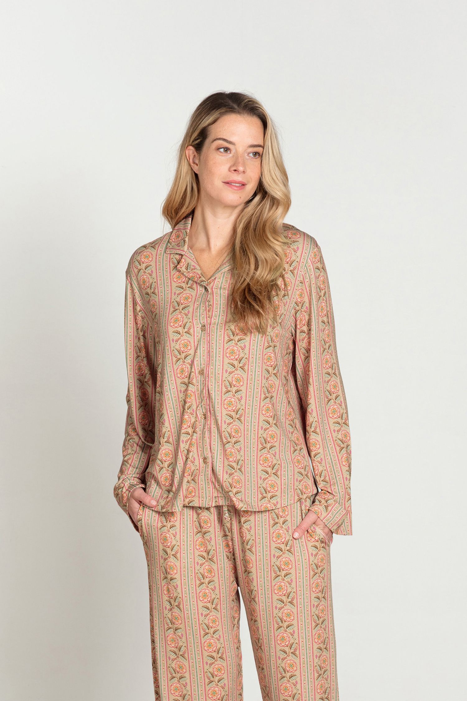 Faye Long Sleeve Top Rosa Rani Sand