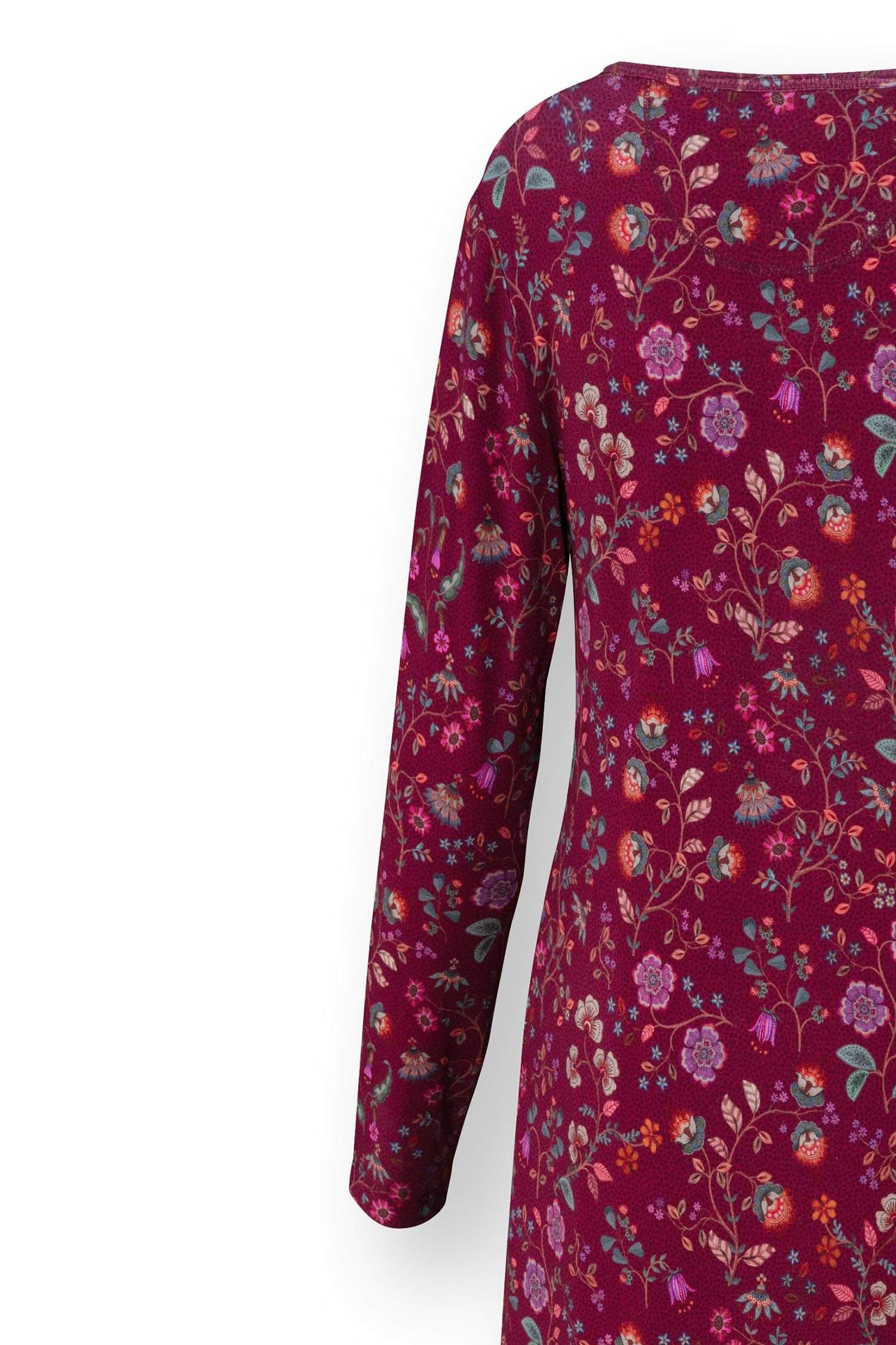 Desiree Chemise de Nuit à Manches Longues Flora Bangalore Rose Foncé