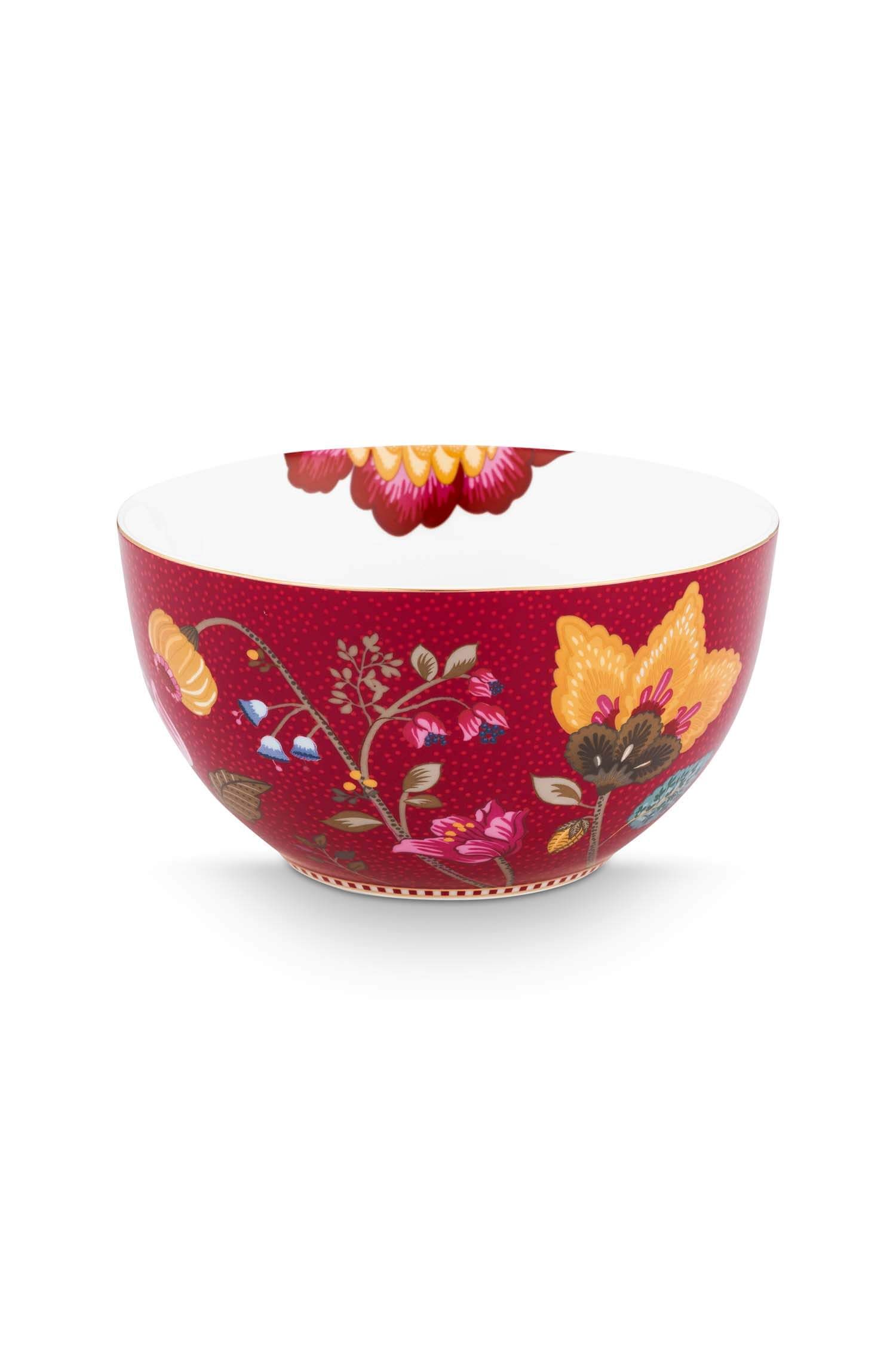 Ontbijtset Blooming Tales Fantasy Donkerrood