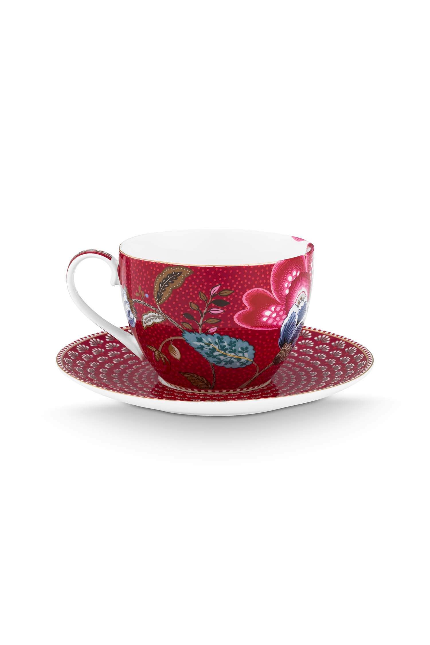 Set/2 Koppen & Schotels Blooming Tales Fantasy Donkerrood 300ml