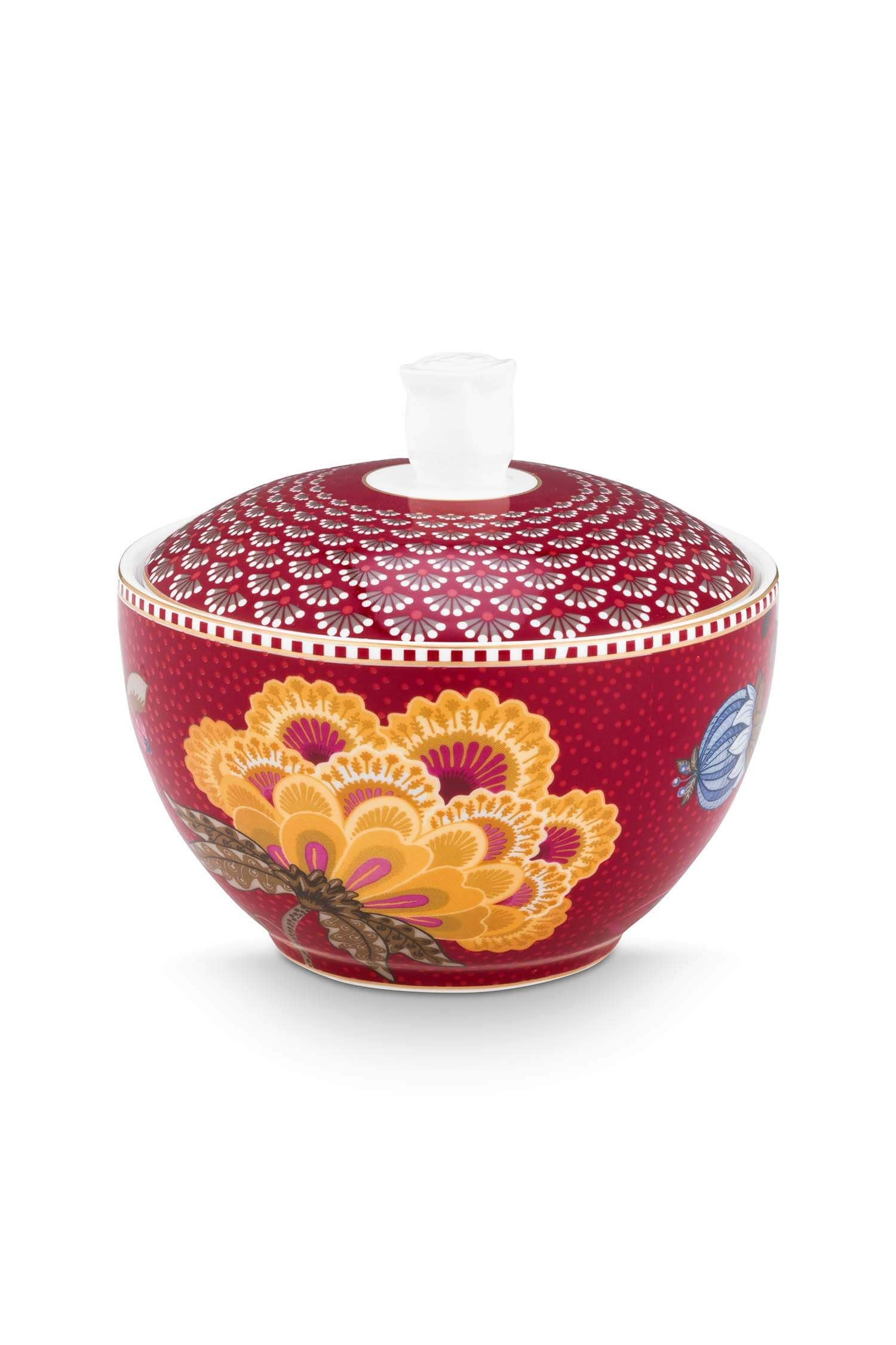 Suikerpot Blooming Tales Fantasy Donkerrood