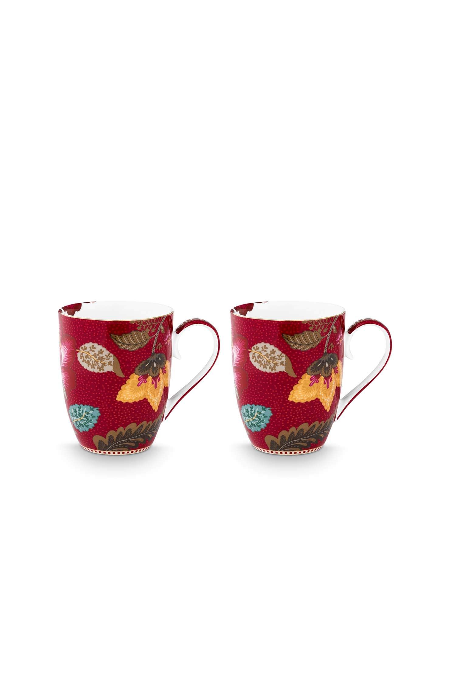 Set/2 Mokken Blooming Tales Fantasy Donkerrood 365ml
