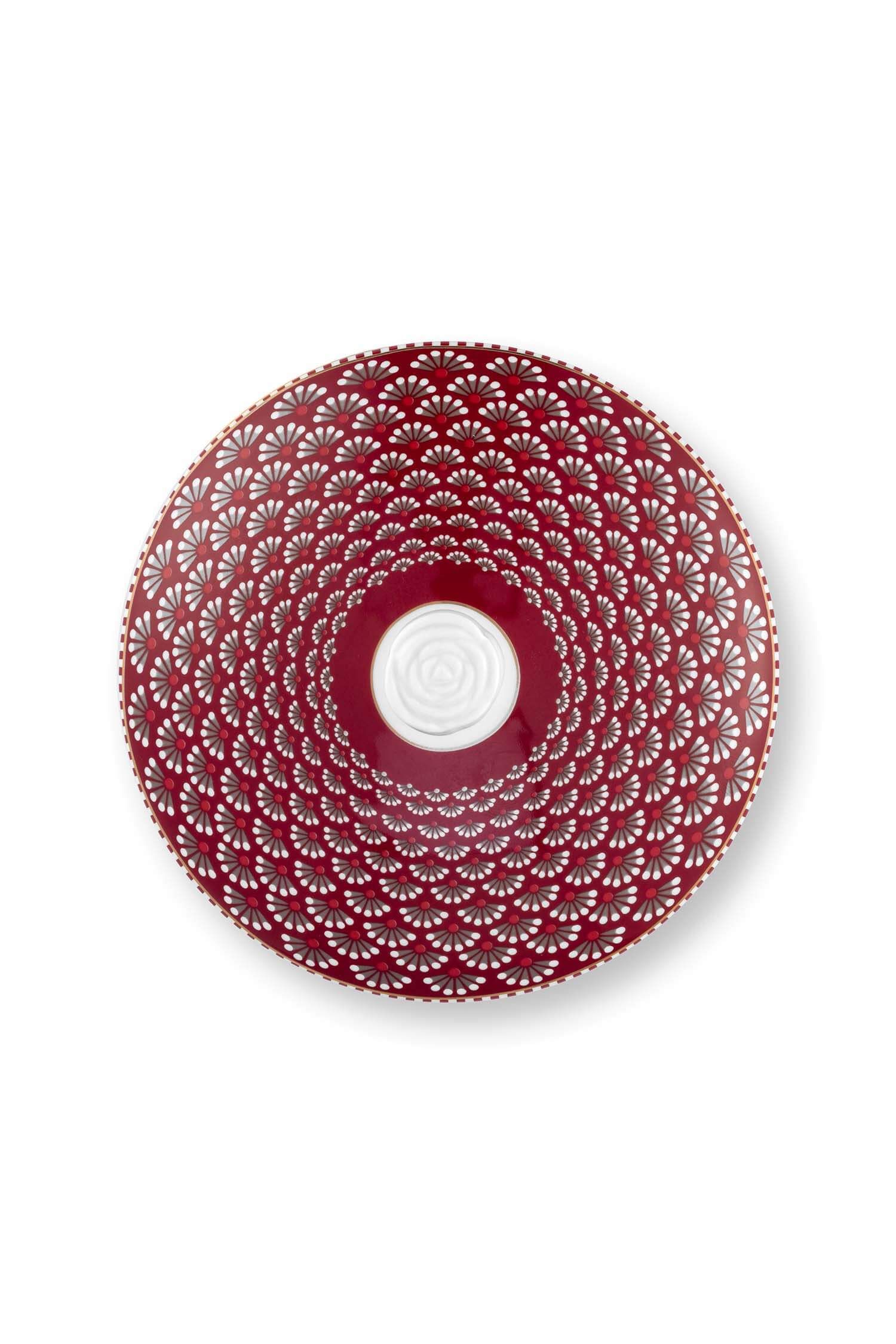 Storage Jar Blooming Tales Fantasy Dark Red
