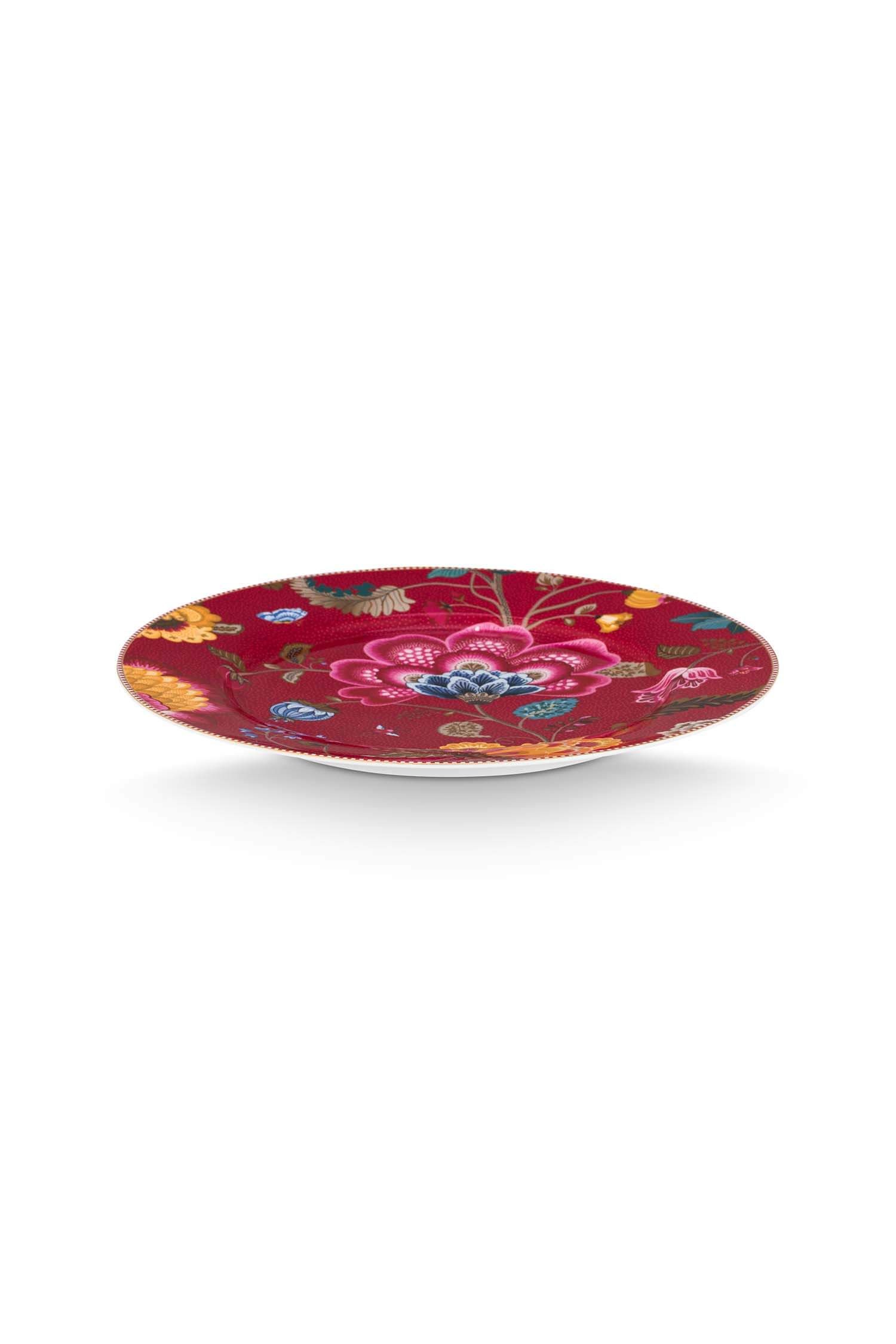 Onderbord Blooming Tales Fantasy Donkerrood 32cm