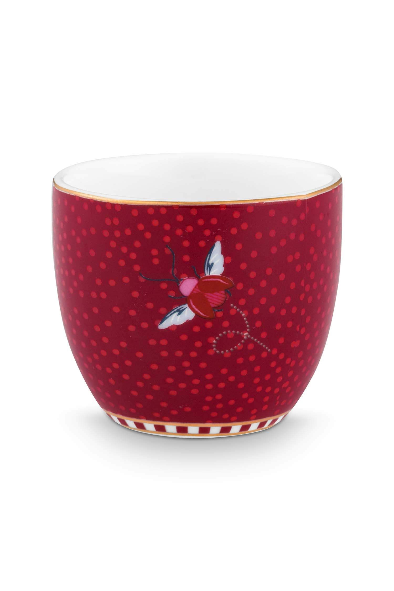 Egg Cup Blooming Tales Fantasy Dark Red