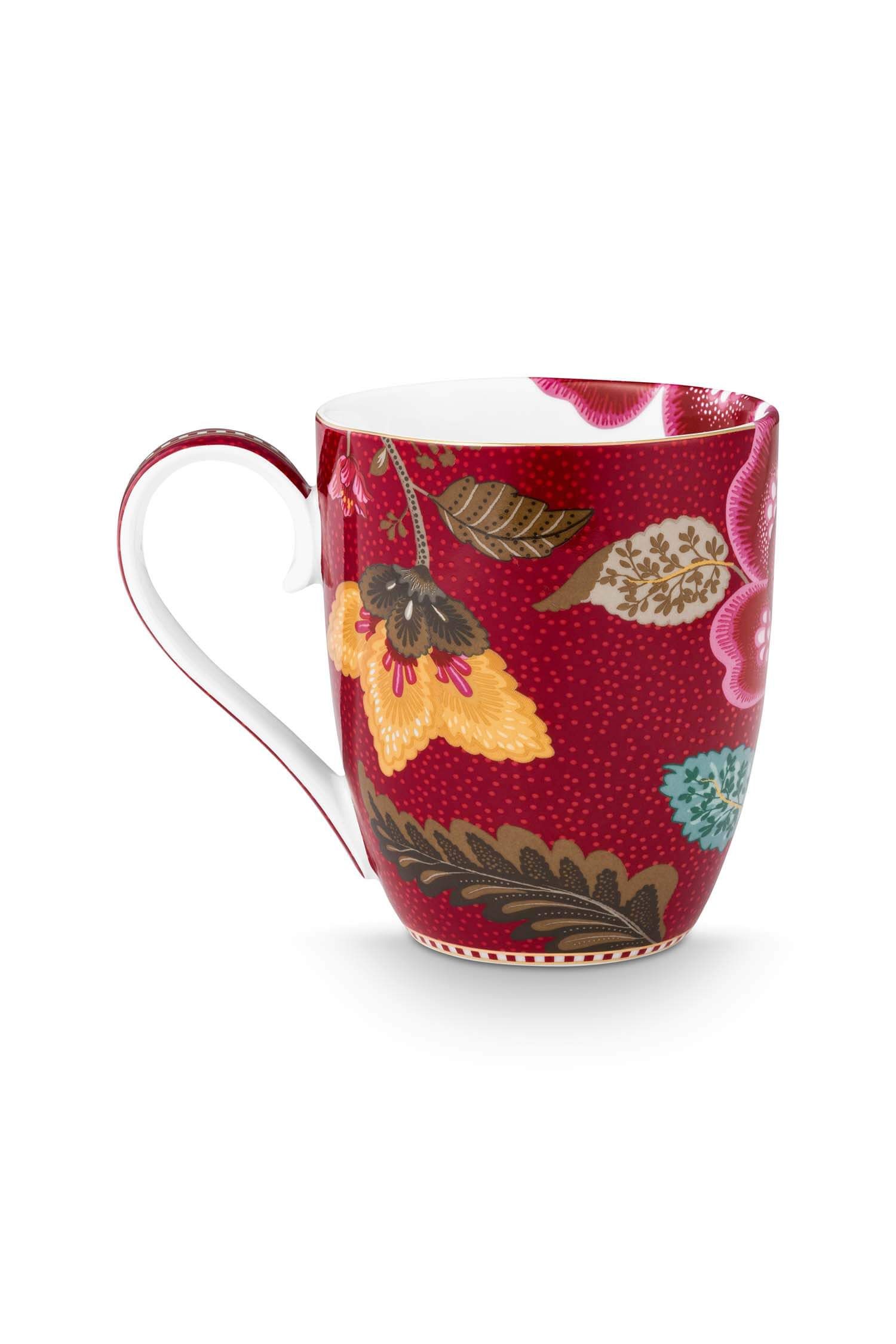 Set/2 Mokken Blooming Tales Fantasy Donkerrood 450ml