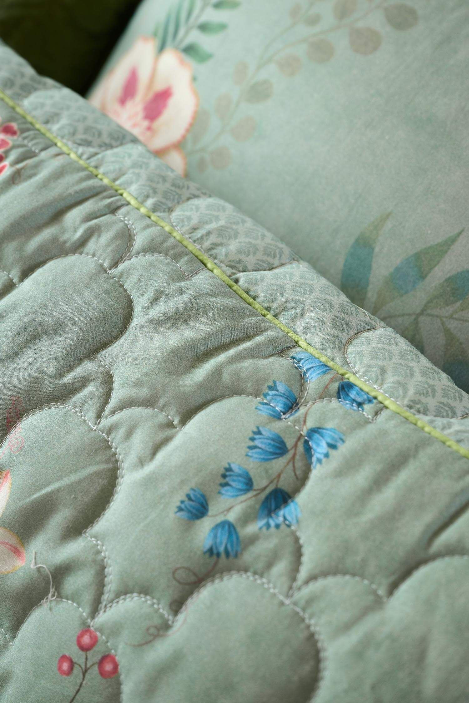 Zierkissen Quilted Everbloom Grün