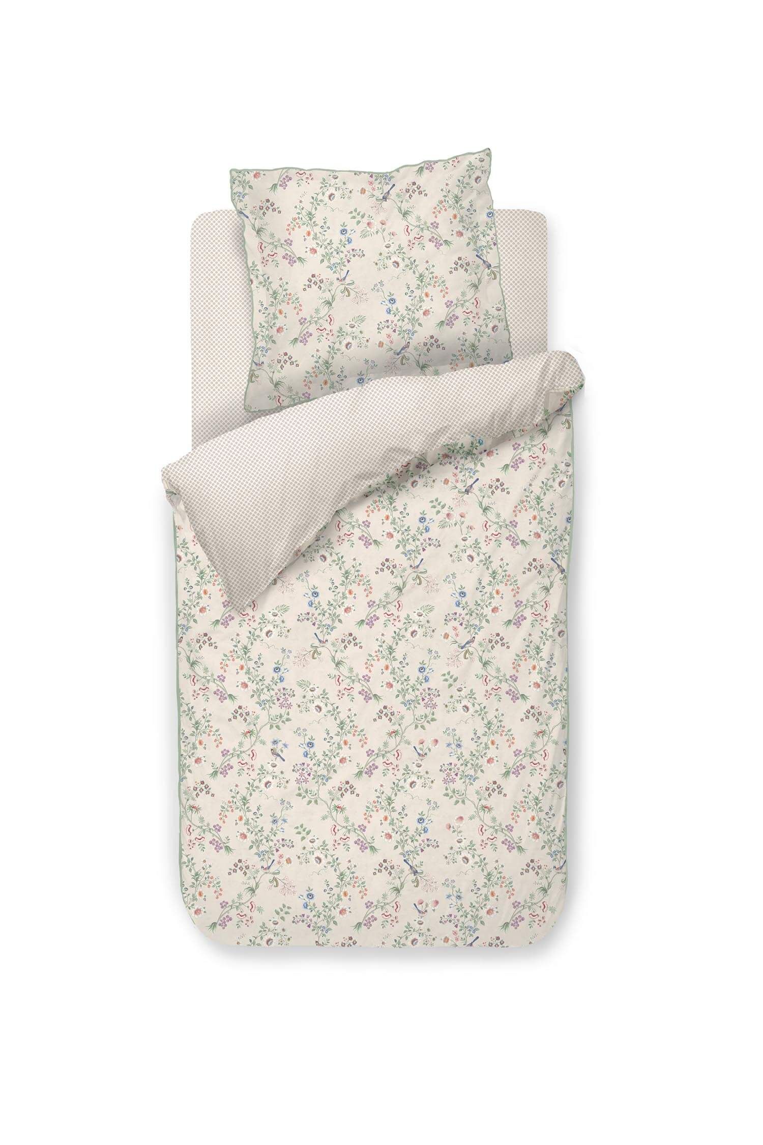 Ensemble Housse de Couette Lotus Lullaby Blanc Cassé