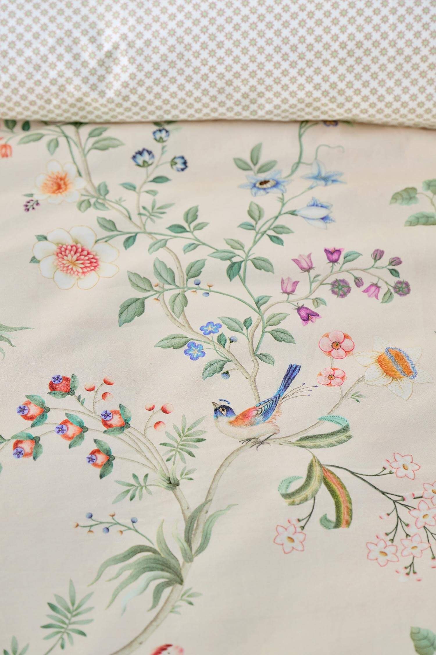 Ensemble Housse de Couette Lotus Lullaby Blanc Cassé