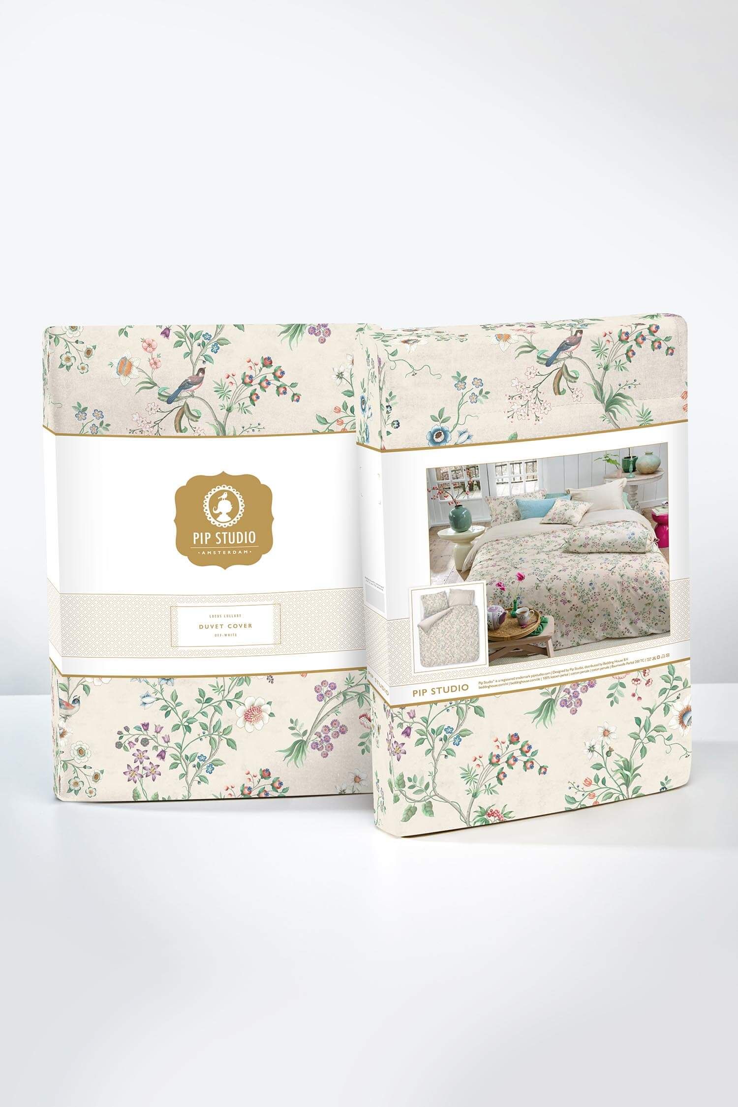 Ensemble Housse de Couette Lotus Lullaby Blanc Cassé
