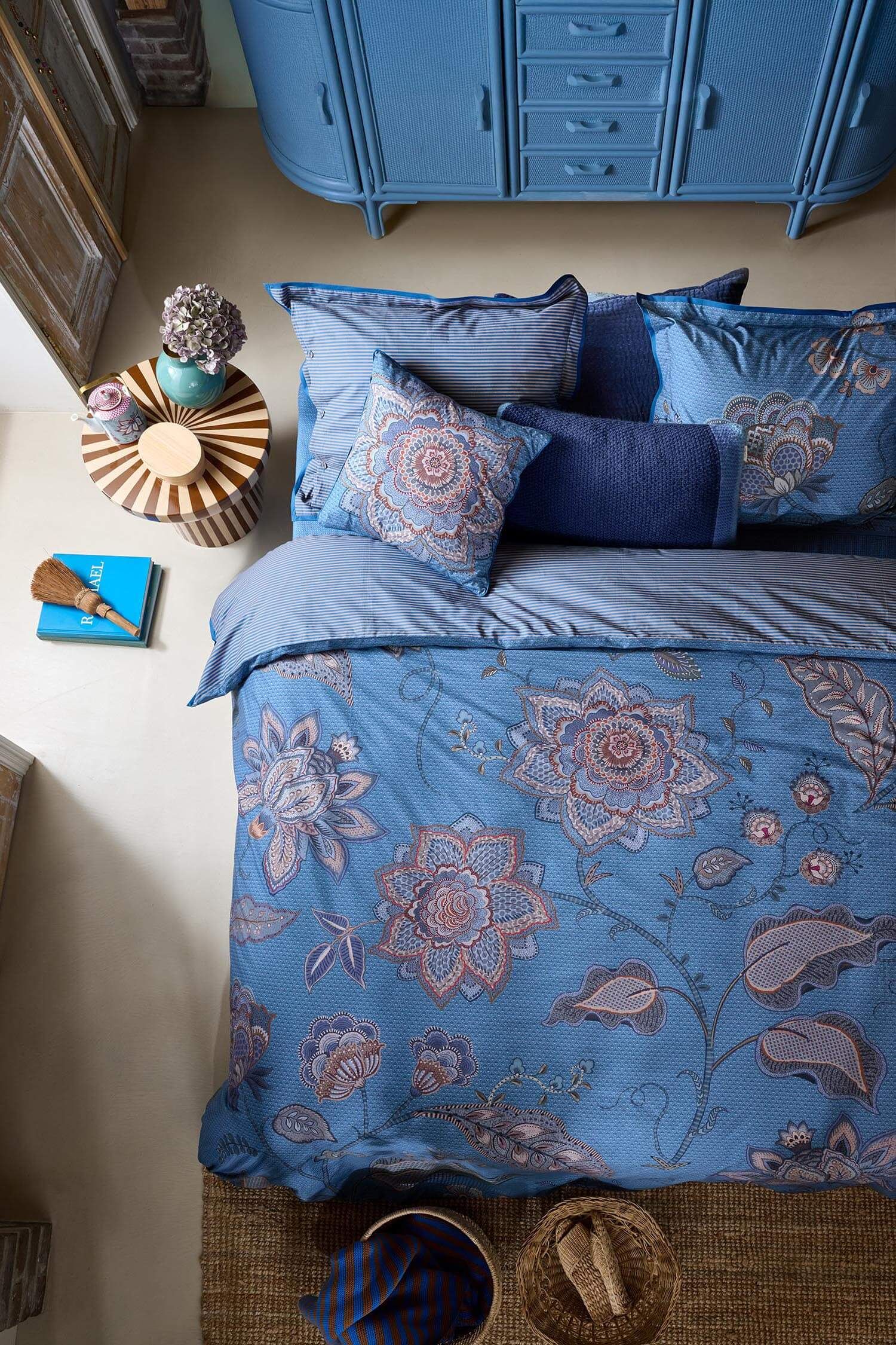 Taie d'oreiller Mumbai Night Bleu