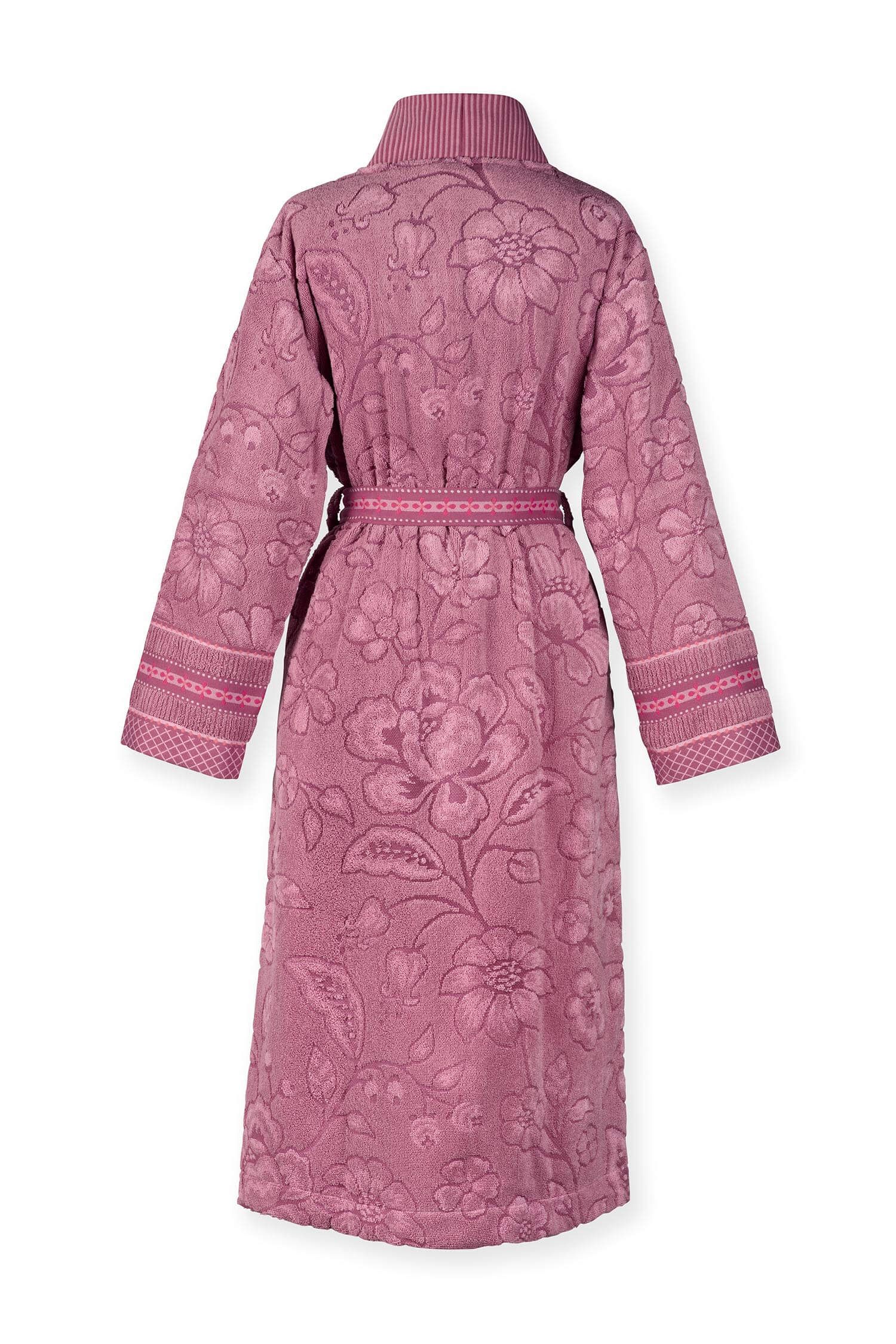 Bademantel Jasmin Jacquard Hellrosa