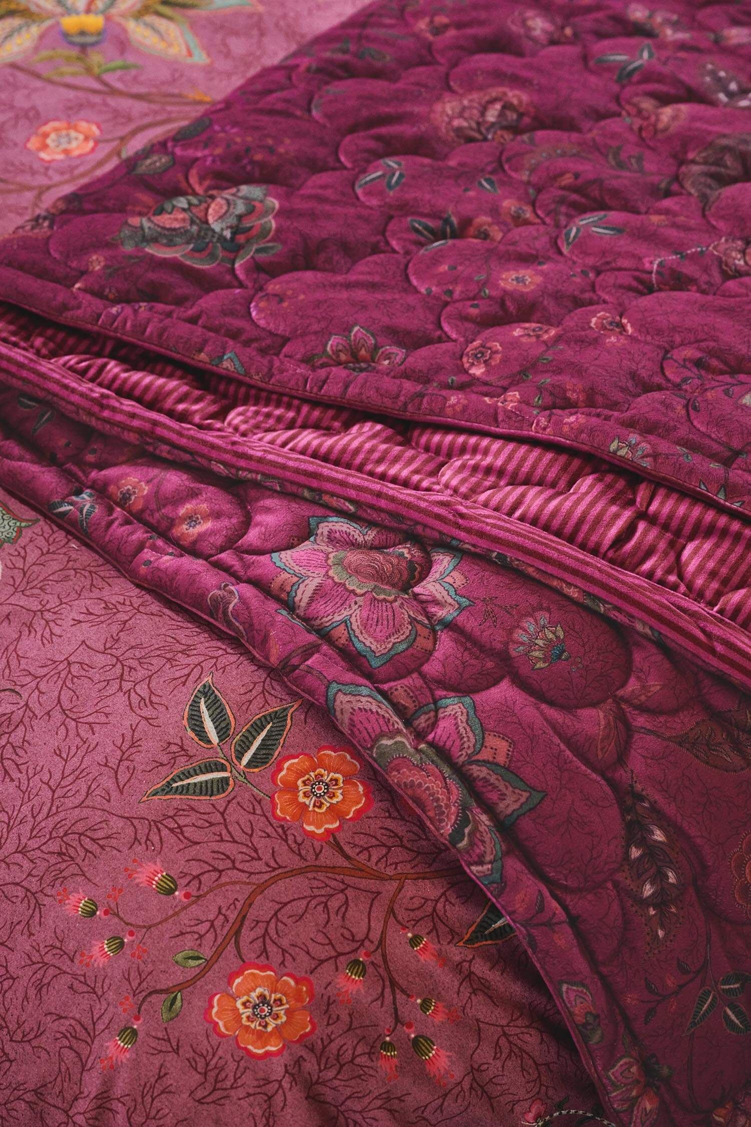 Quilt Velvet Mumbai Morning Dunkelrosa
