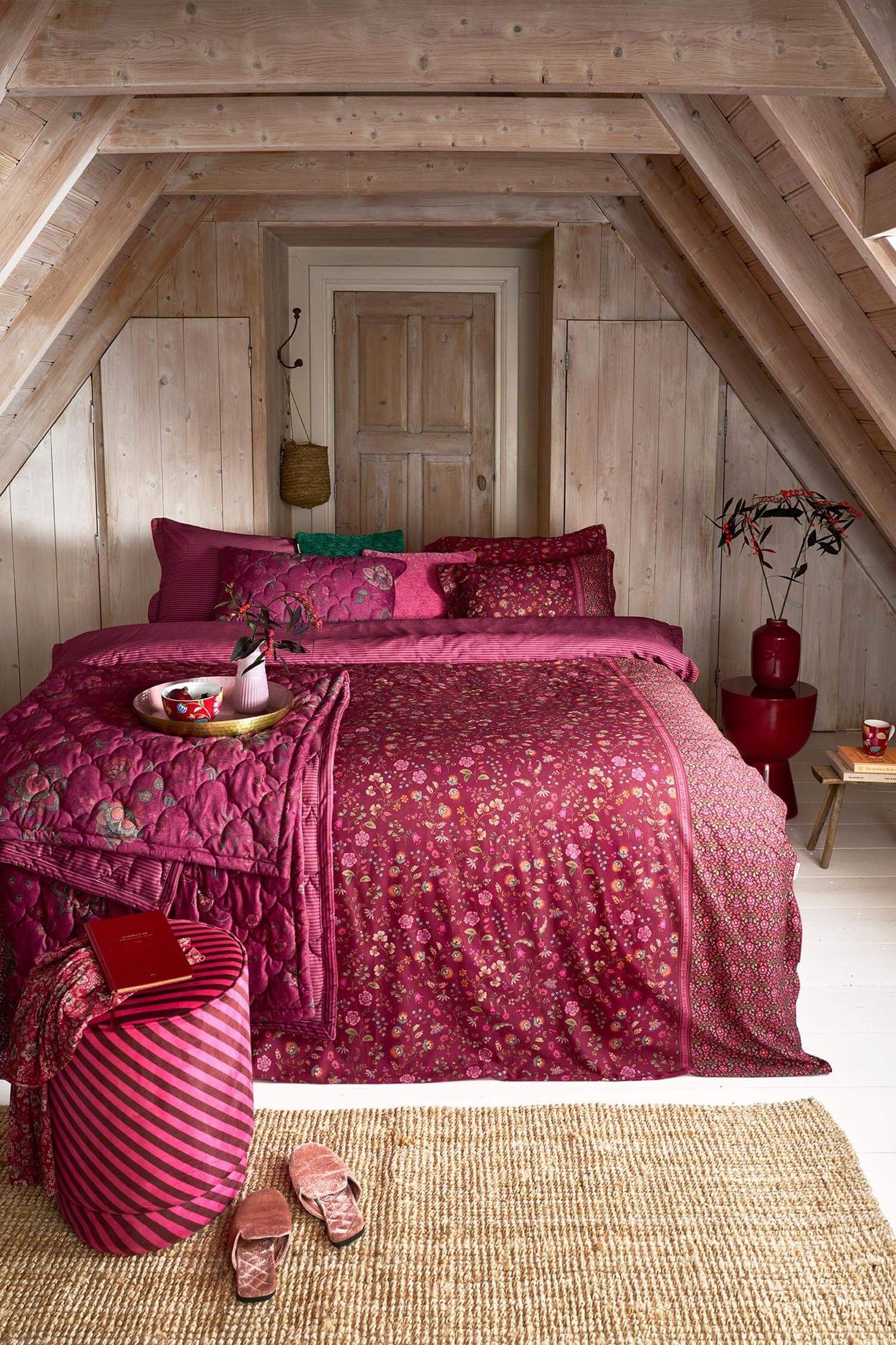 Quilt Velvet Mumbai Morning Dunkelrosa