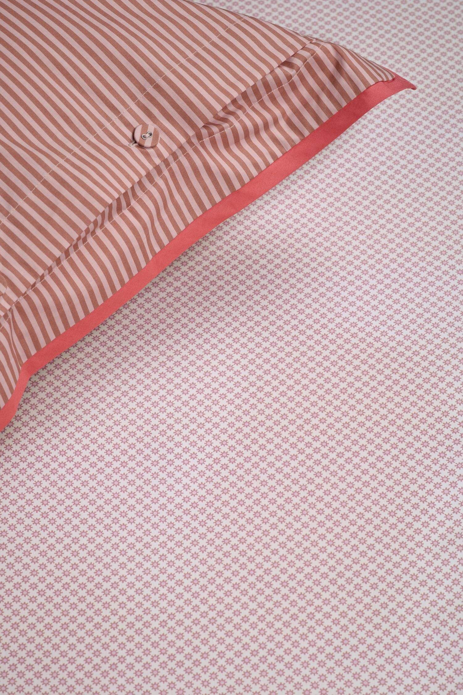 Drap-Housse Twinkle Star Blanc/Rose