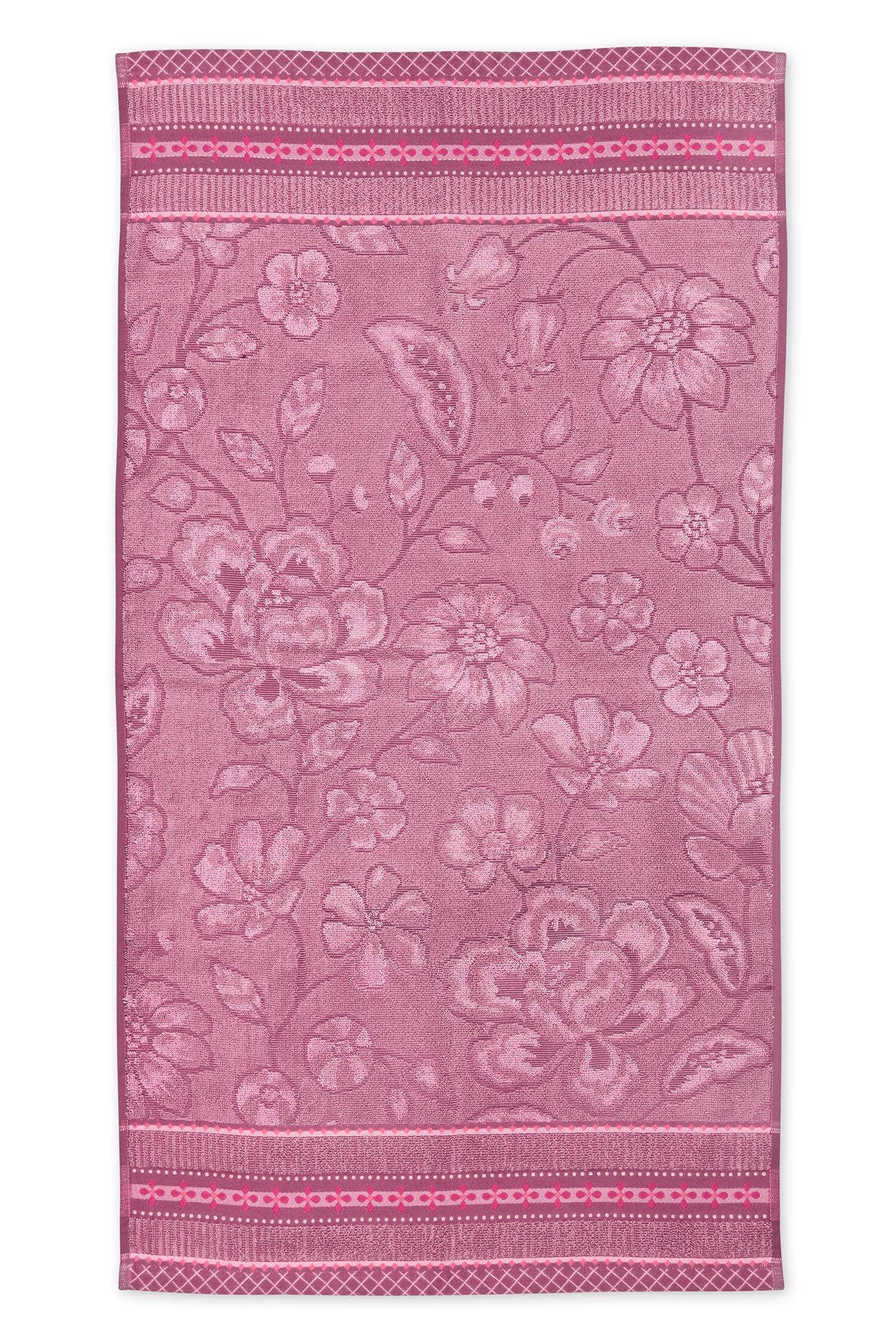 Badetuch Jasmin Jacquard Hellrosa 55x100cm