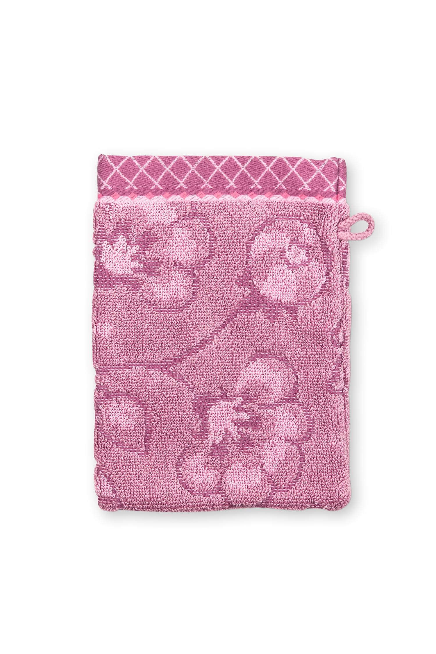 Washcloth Set/3 Jasmin Jacquard Light Pink 16x22cm
