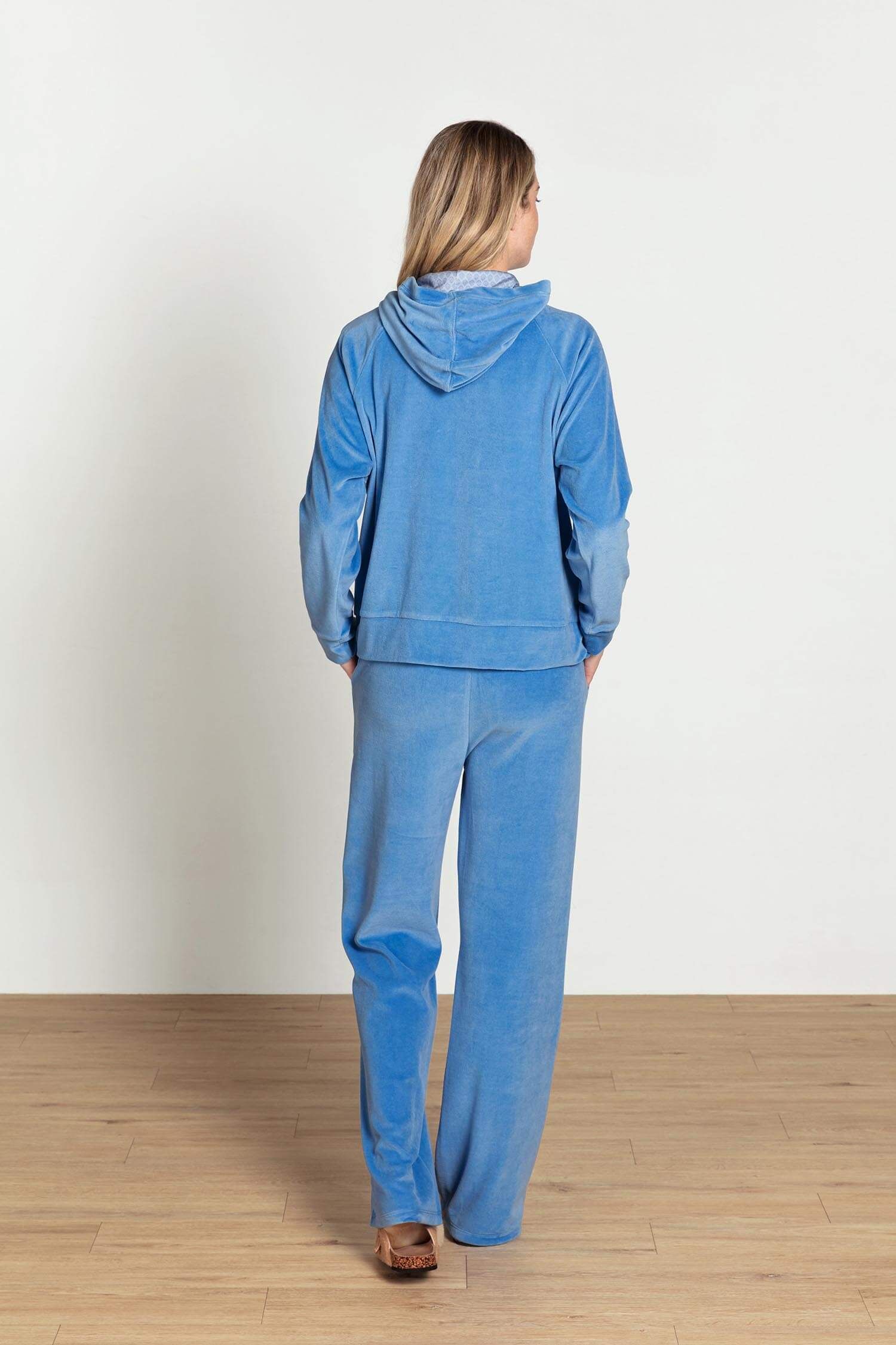 Tamari Sweater Velvet Blauw