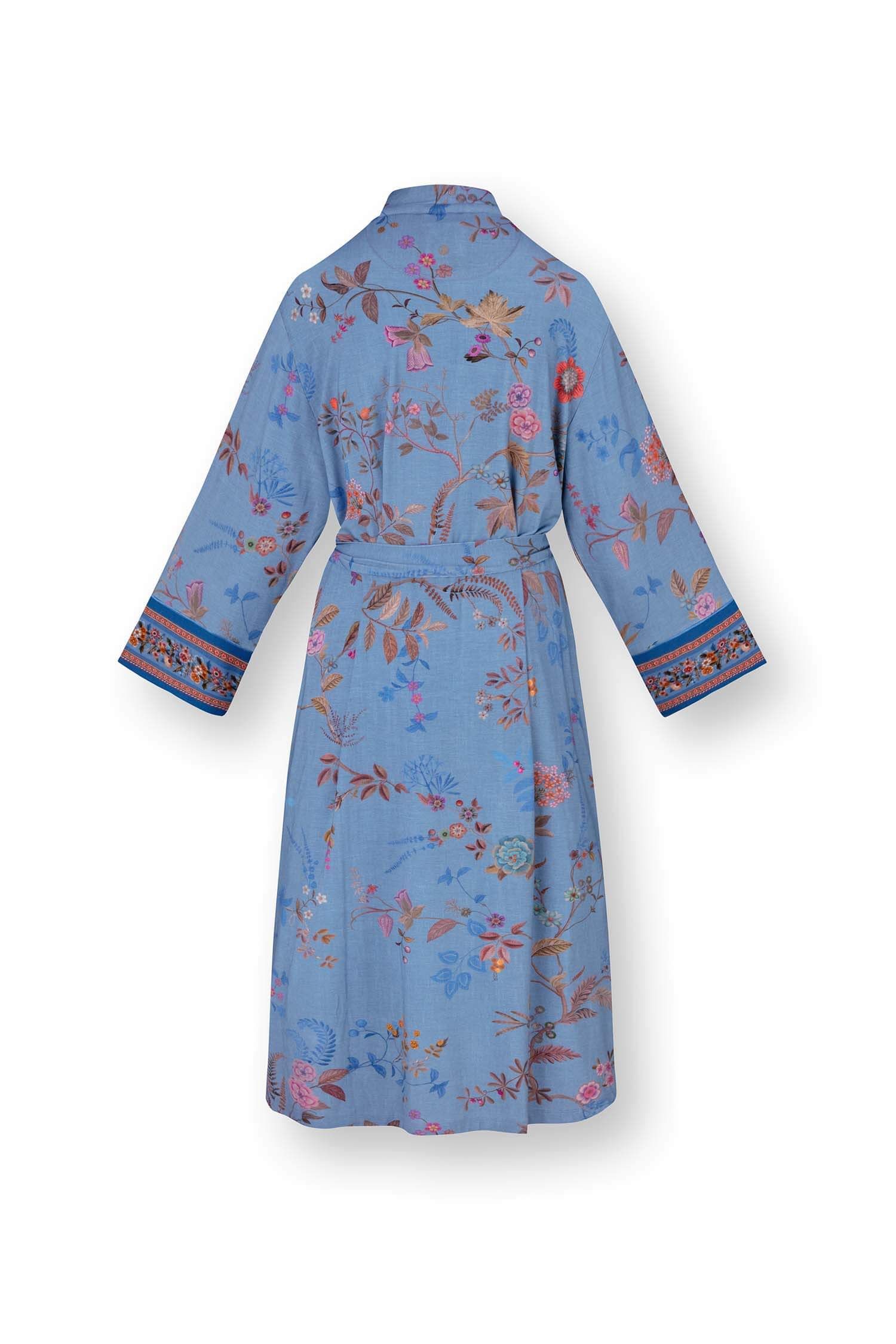 Noa Kimono Bodhi Flower Blauw