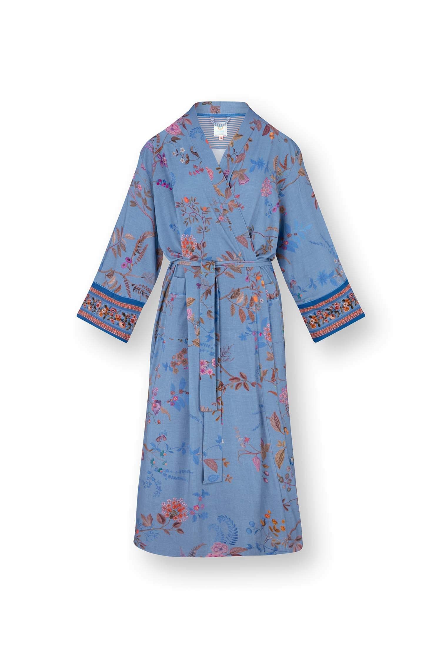 Noa Kimono Bodhi Flower Blauw