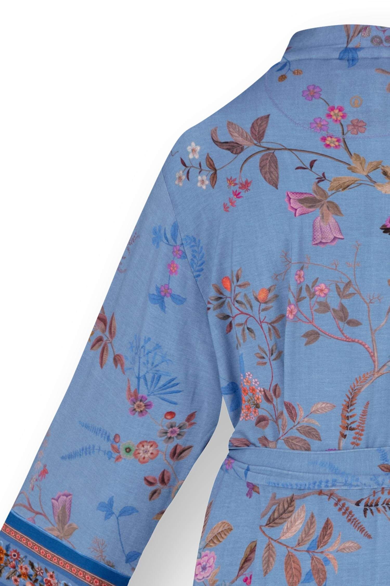Noa Kimono Bodhi Flower Blauw