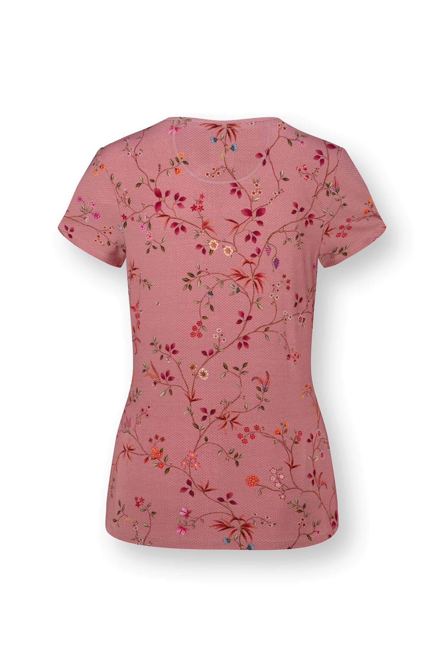 Tilly Top Korte Mouw Delhi Dreams Roze