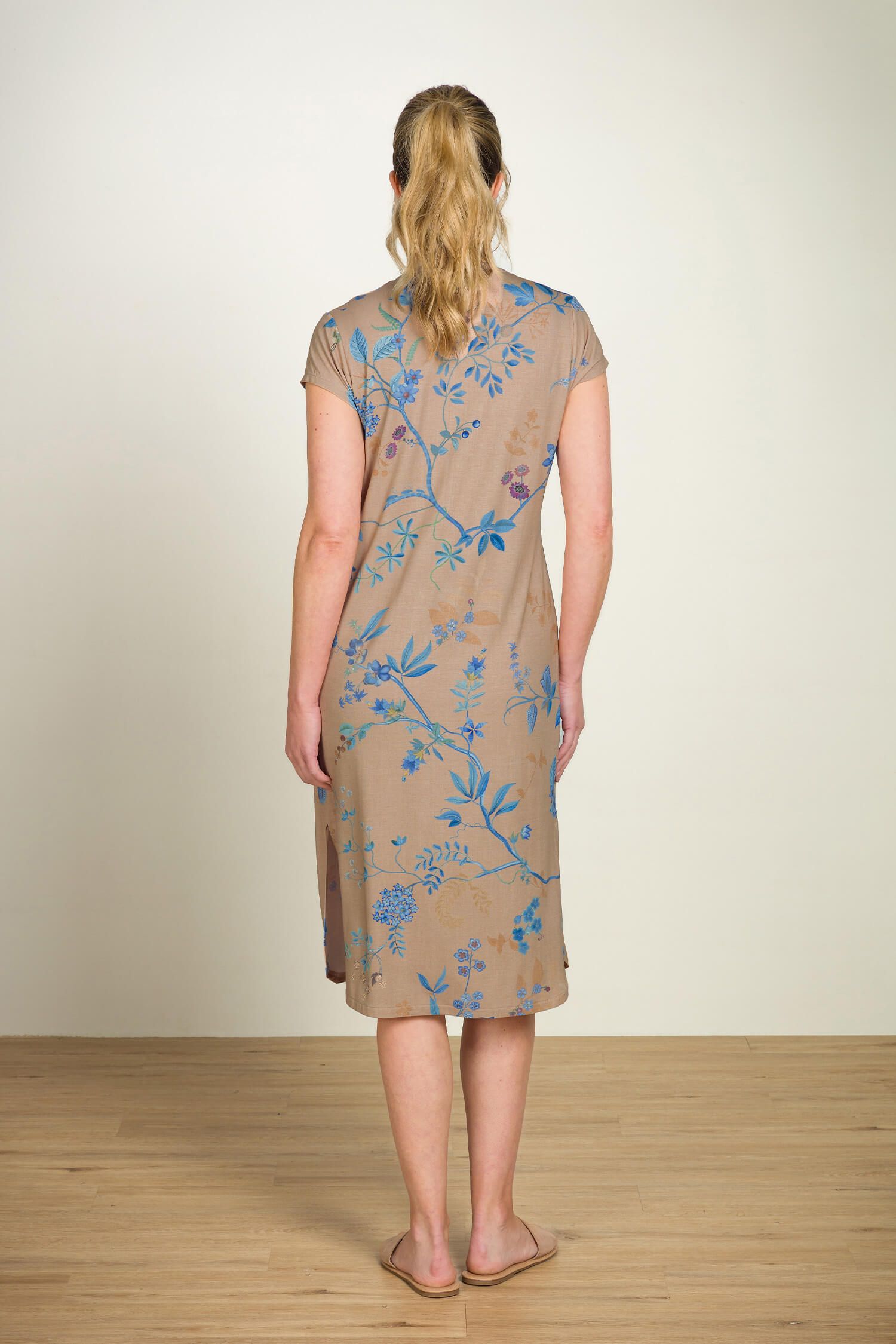 Dalia Nachthemd Korte Mouw Marigold Blauw