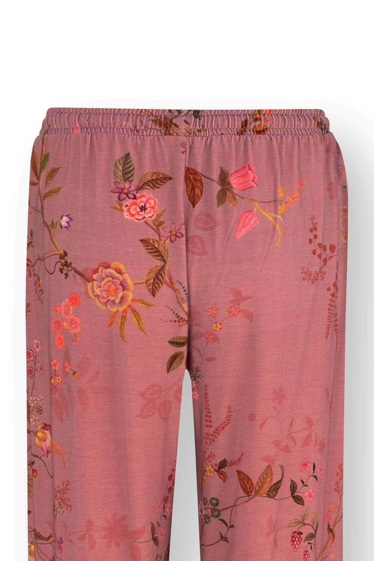 Belin Lange Broek Bodhi Flower Donkerroze