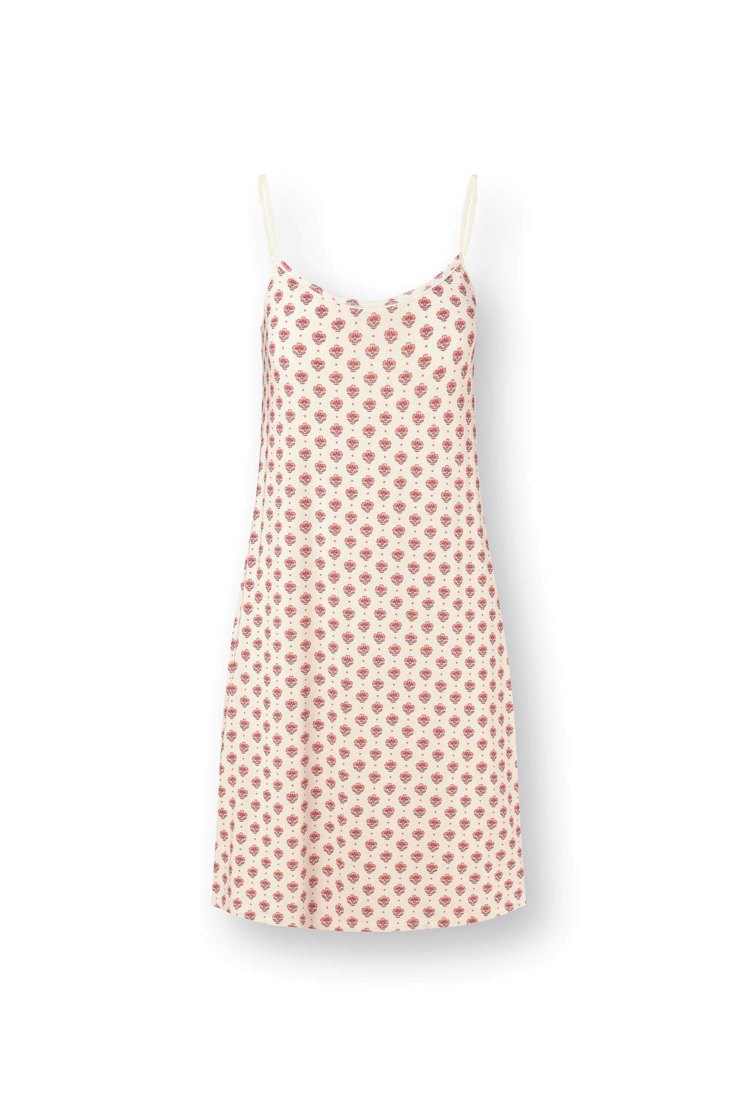 Diezel Nachthemd Mouwloos Jaipur Flower Wit/Roze