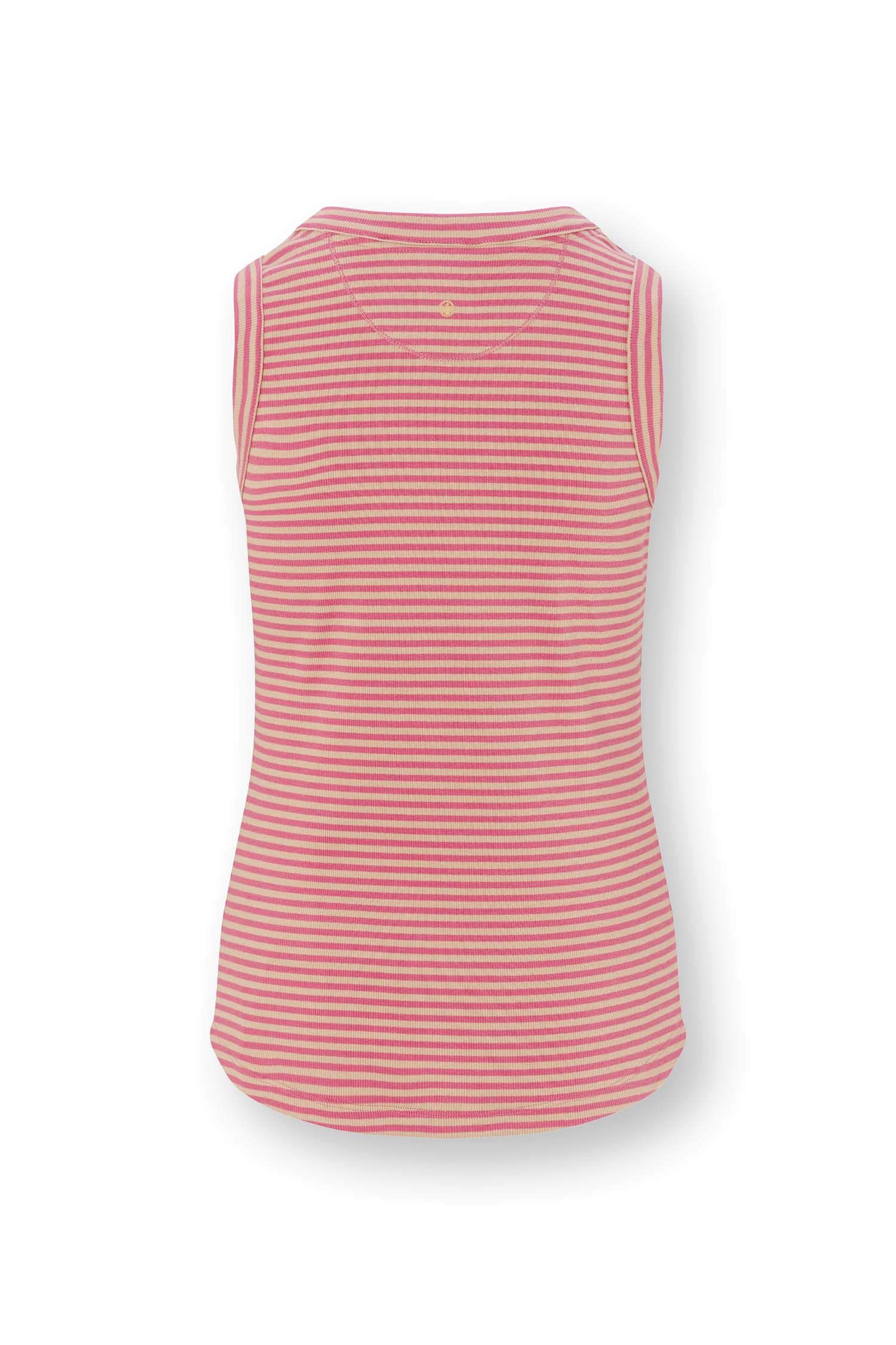 Trinity Top Mouwloos Little Sumo Stripe Roze
