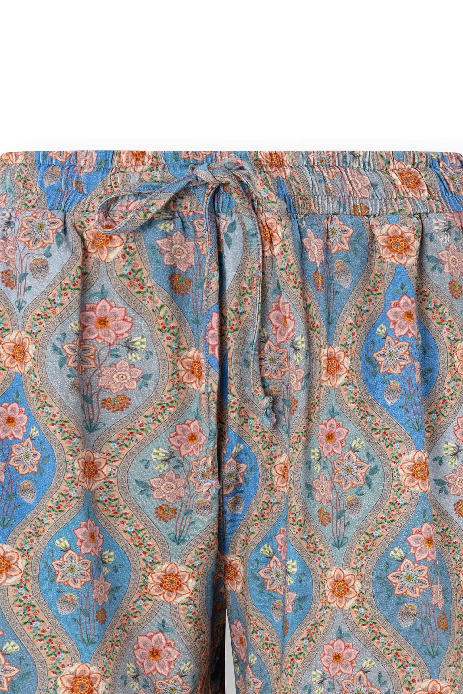 Bob Korte Broek Ornamento Blauw