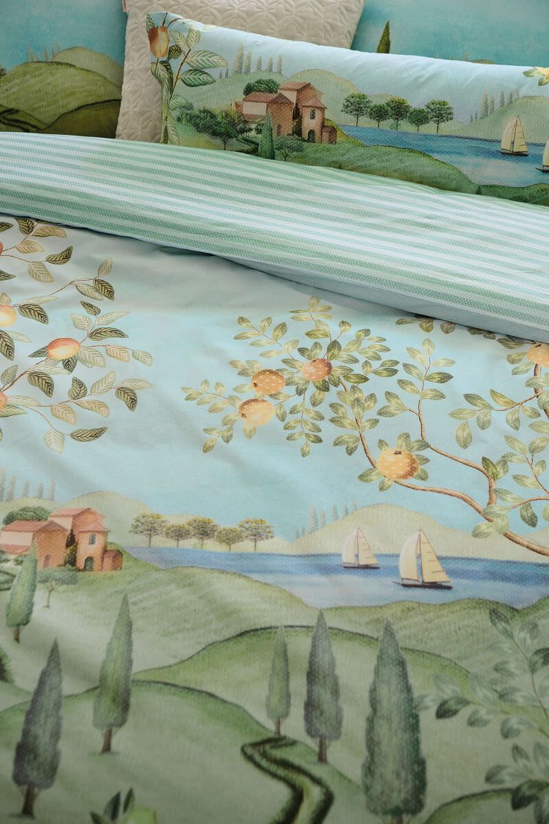 Duvet Cover Set La Campagna Green