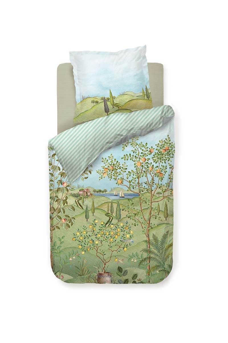 Duvet Cover Set La Campagna Green