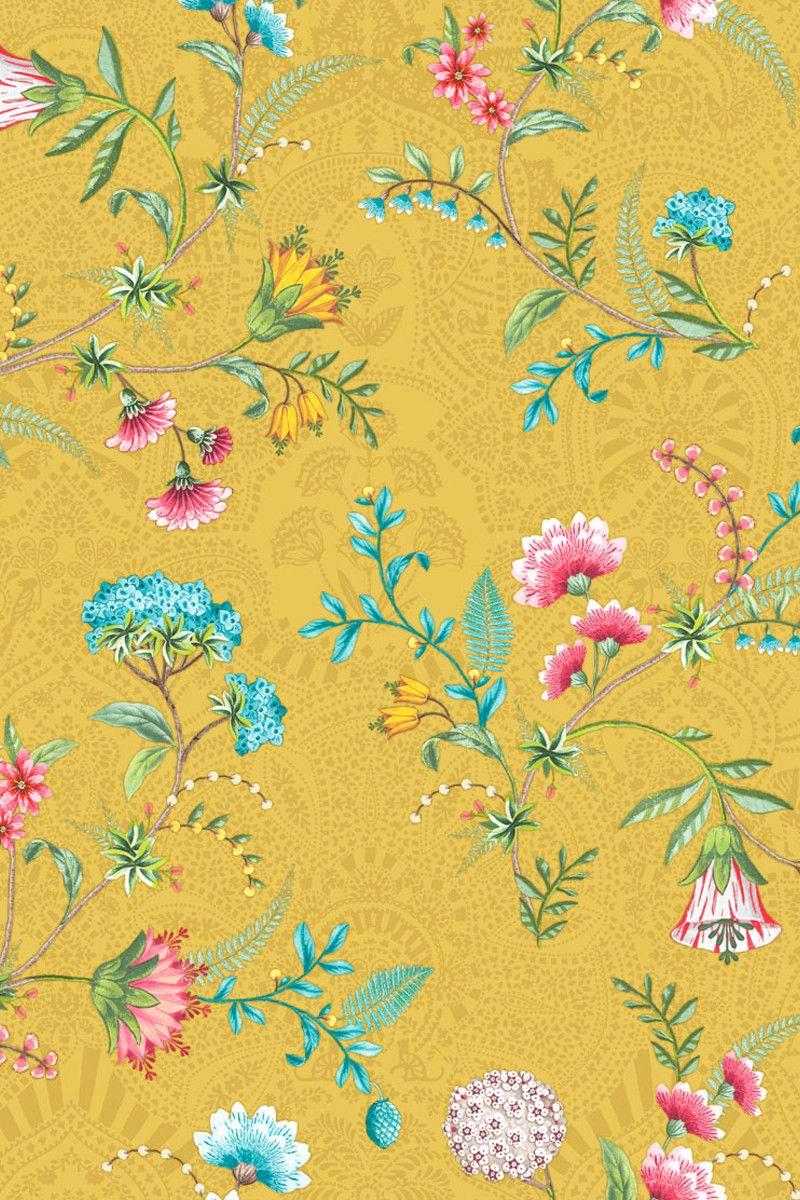 Pip Studio La Majorelle Non-Woven Wallpaper Yellow