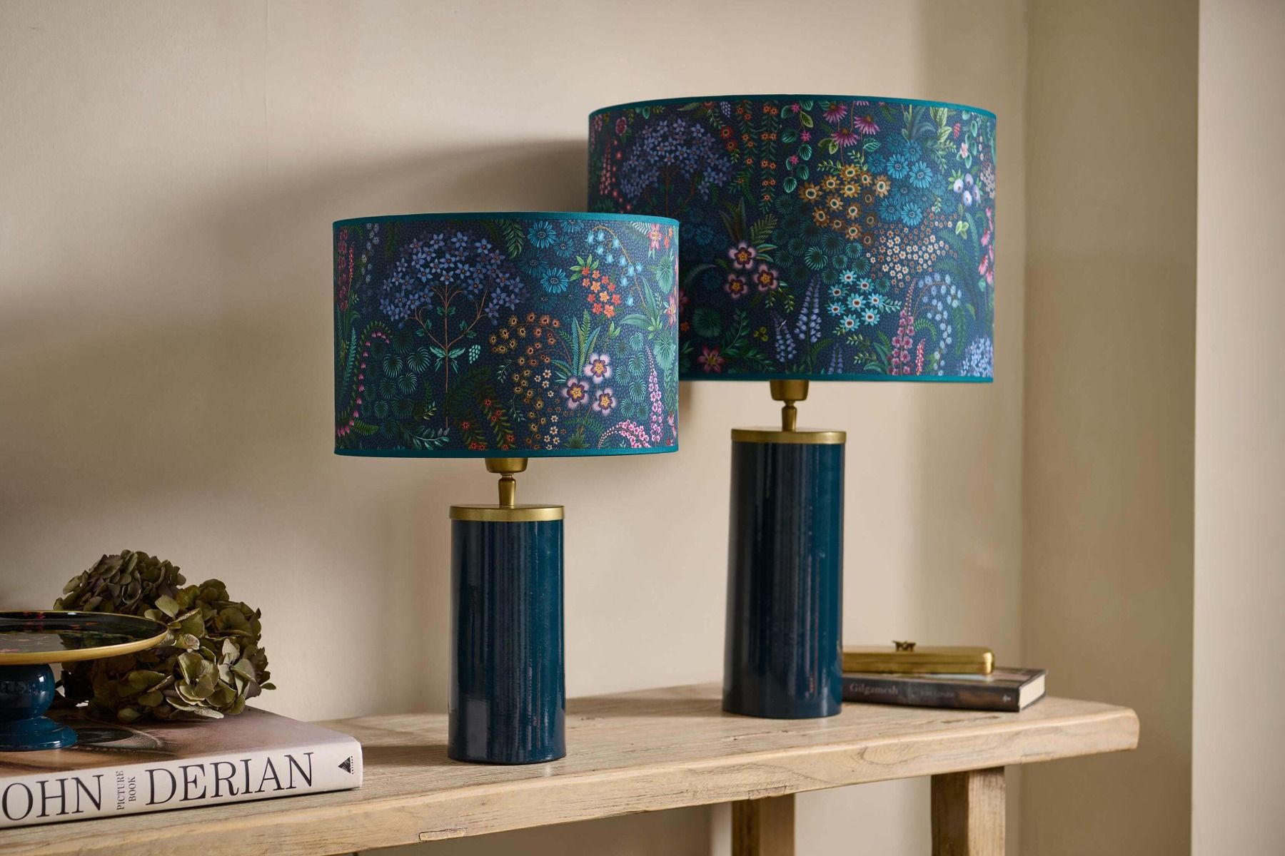 Pied de lampe by PIp Bleu Foncé Grand