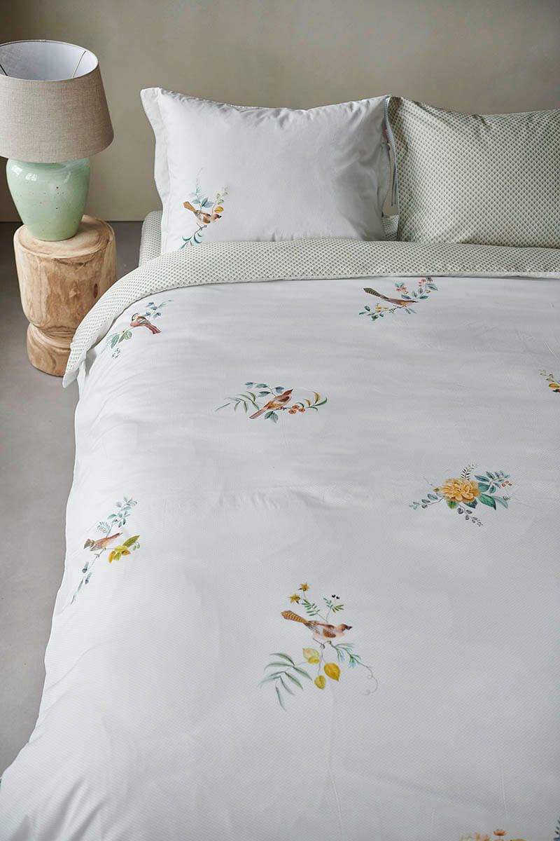 Pillowcase Little Birds White