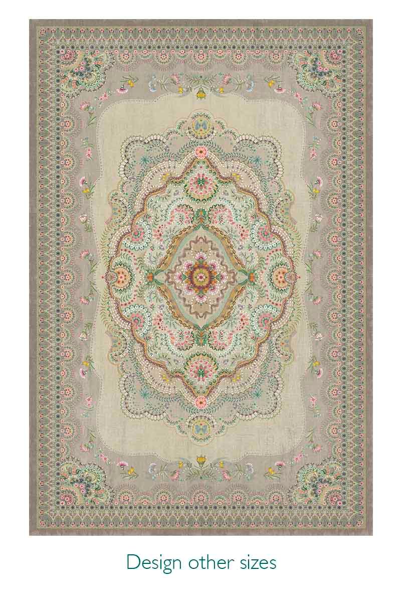 Tapis Majorelle par Pip Pastel Kaki