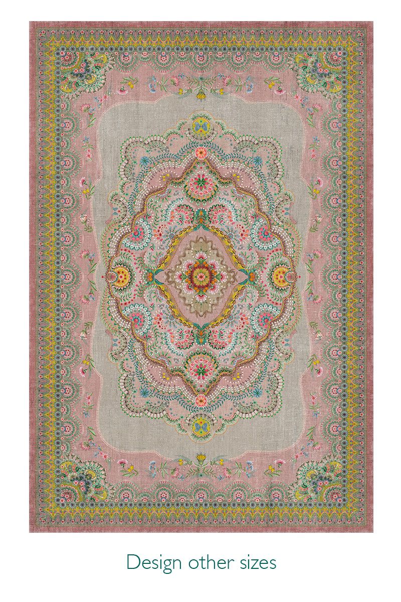 Tapis Majorelle par Pip Pastel Rose