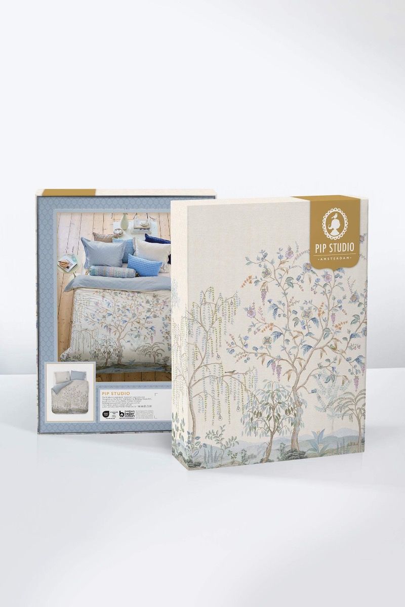 Ensemble housse de couette Marakele Blanc Cassé