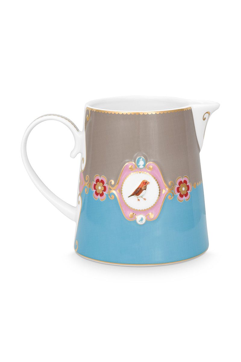 Love Birds Kan Groot Blauw/Khaki 
