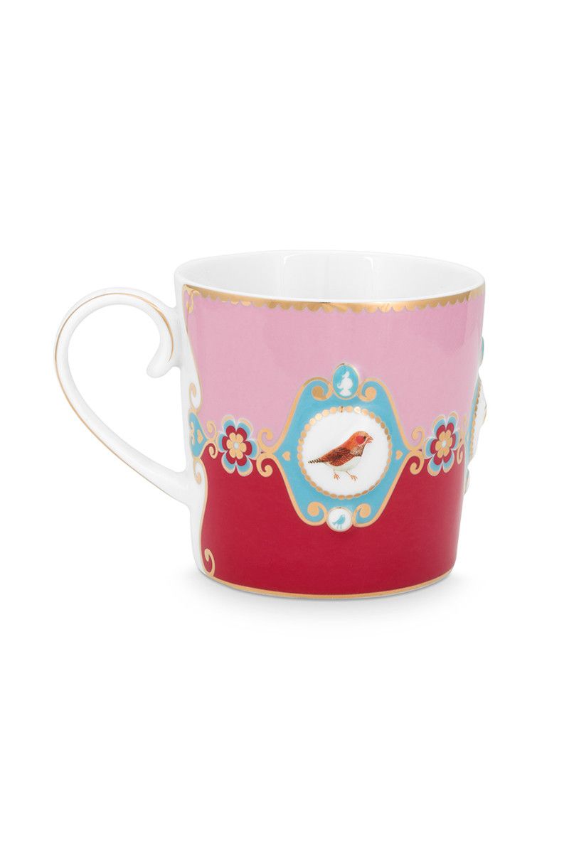 Tasse de Petite Taille Love Birds en Coloris Rouge/Rose