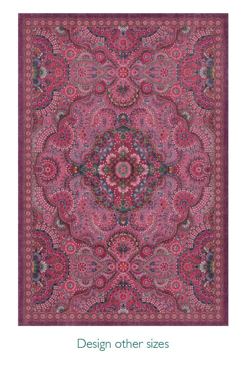 Teppich Moon Delight by Pip - Dunkel Rosa