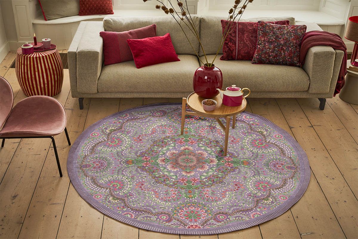 Tapis Rond Moon Delight by Pip Lilas